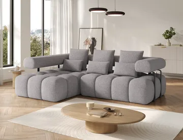 Levvi 3-sits Bubblig Bäddsoffa med Divan Vänster - Paolli 04 - Möbler - Soffa - Bäddsoffa - Hörnbäddsoffa