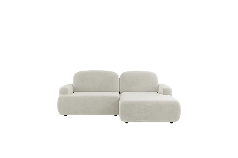 Lifeina Bäddsoffa m. Divan 2-sits, Beige/Vit