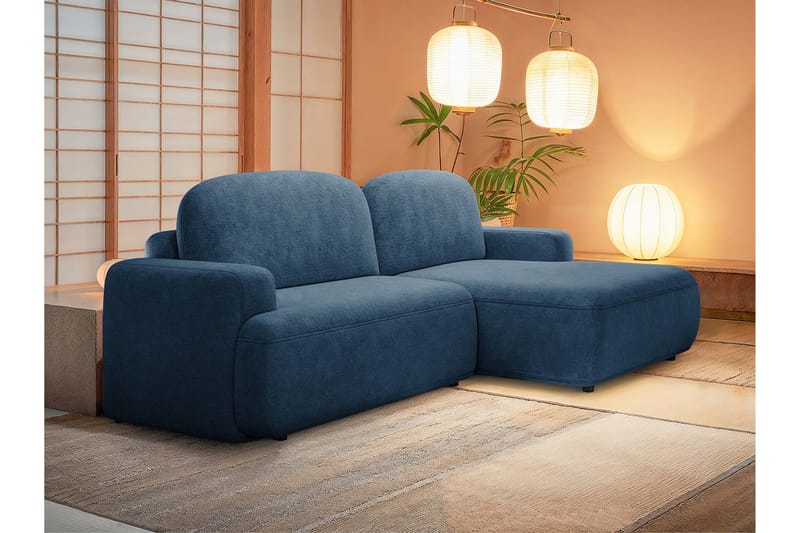 Lifeina Bäddsoffa m. Divan 2-sits - Blå - Möbler - Soffa - Bäddsoffa - Bäddsoffa divan