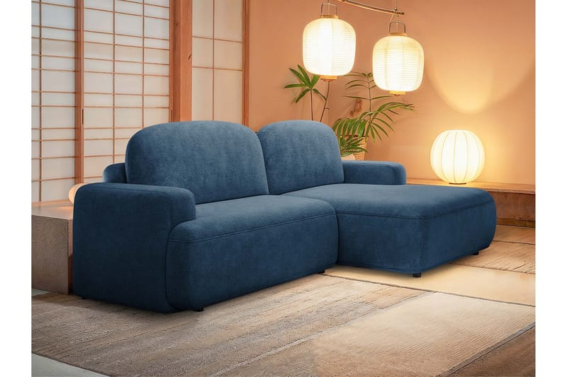 Lifeina Bäddsoffa m. Divan 2-sits - Blå - Möbler - Soffa - Bäddsoffa - Bäddsoffa divan