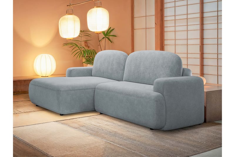 Lifeina Bäddsoffa m. Divan 2-sits - Grå - Möbler - Soffa - Bäddsoffa - Bäddsoffa divan