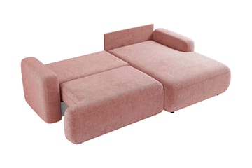 Lifeina Bäddsoffa m. Divan 2-sits - Vit/Rosa - Möbler - Soffa - Bäddsoffa - Bäddsoffa divan