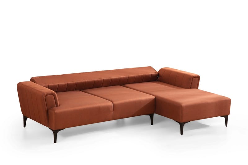 Lilesville Bäddsoffa med divan - Röd - Möbler - Soffa - Bäddsoffa - Bäddsoffa divan