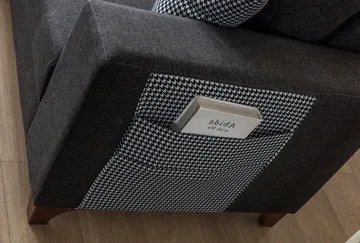 Loftia Hörnsoffa-bäddsoffa 230x90x150 cm - Antracitgrå - Möbler - Soffa - Bäddsoffa - Hörnbäddsoffa