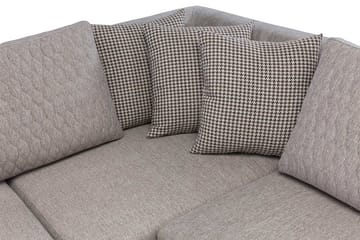 Loftia Hörnsoffa-bäddsoffa 230x90x150 cm - Kräm - Möbler - Soffa - Bäddsoffa - Hörnbäddsoffa