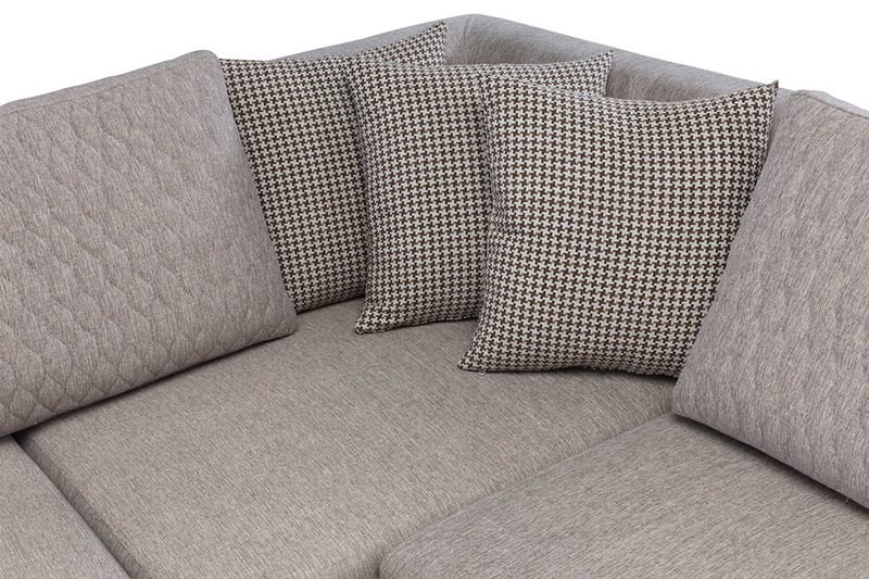 Loftia Hörnsoffa-bäddsoffa 230x90x150 cm - Kräm - Möbler - Soffa - Bäddsoffa - Hörnbäddsoffa