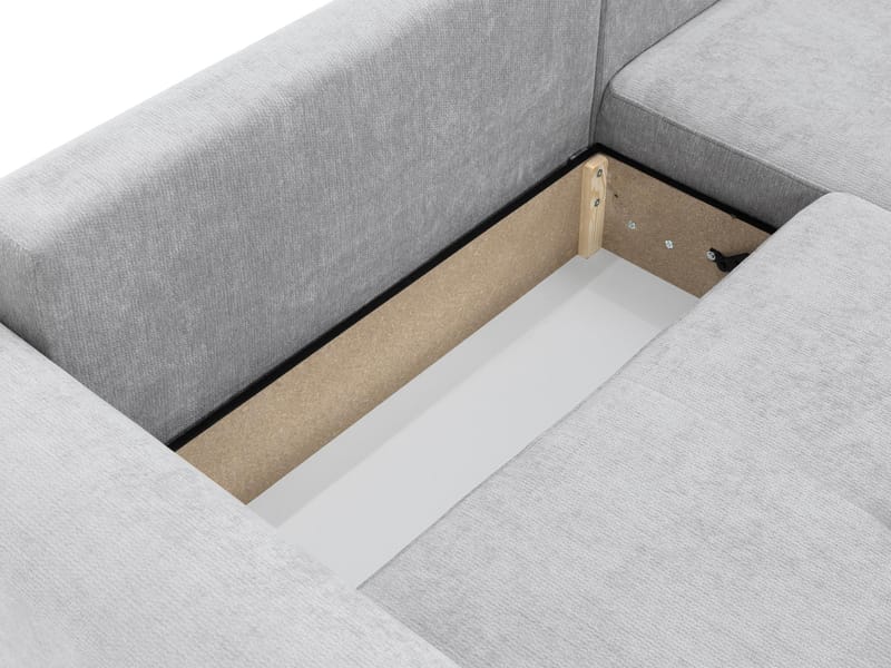 Malor 3-sits Bäddsoffa med divan Högervänd - mörkbrun - Möbler - Soffa - Bäddsoffa - Hörnbäddsoffa