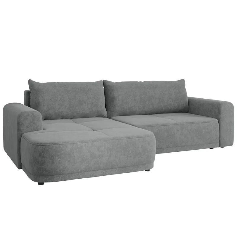 Malor 3-sits Bäddsoffa med divan Vänstervänd - grå - Möbler - Soffa - Bäddsoffa - Hörnbäddsoffa