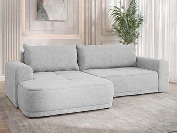 Malor 3-sits Bäddsoffa med divan Vänstervänd - ljusgrå - Möbler - Soffa - Bäddsoffa - Hörnbäddsoffa