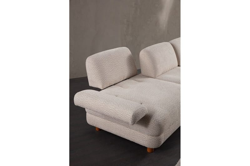 Mami Bäddsoffa med Divan 4-sits - Cream - Möbler - Soffa - Bäddsoffa - Hörnbäddsoffa