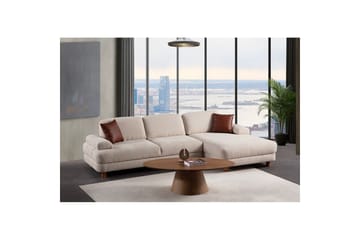 Mami Bäddsoffa med Divan 4-sits - Cream - Möbler - Soffa - Bäddsoffa - Hörnbäddsoffa