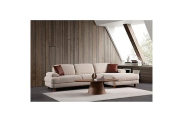 Mami Bäddsoffa med Divan 4-sits - Cream - Möbler - Soffa - Bäddsoffa - Hörnbäddsoffa