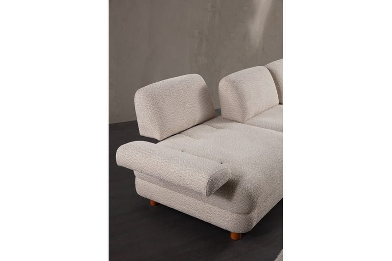 Mami Bäddsoffa med Divan 4-sits - Cream - Möbler - Soffa - Bäddsoffa - Hörnbäddsoffa