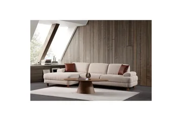 Mami Bäddsoffa med Divan 4-sits - Cream - Möbler - Soffa - Bäddsoffa - Hörnbäddsoffa