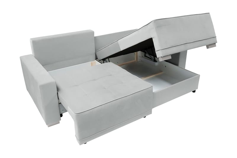 Manetto Bäddsoffa m. Divan 2-sits - Svart/Brun - Möbler - Soffa - Bäddsoffa - Bäddsoffa divan