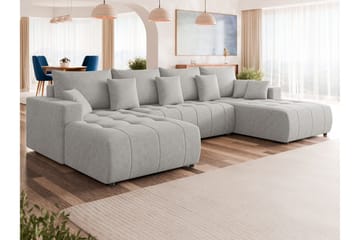 Mardon Bäddsoffa Dubbeldivan 4-sits - Grå - Möbler - Soffa - Bäddsoffa - U bäddsoffa