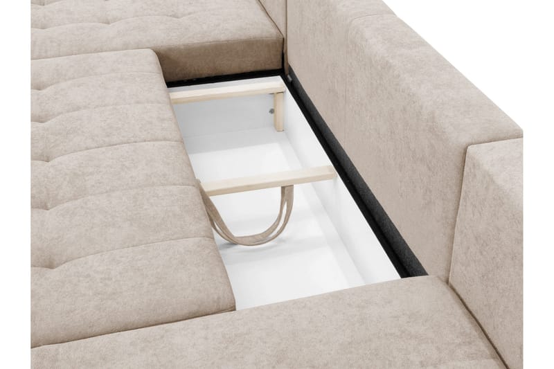 Mardon Bäddsoffa Dubbeldivan 4-sits - Vit - Möbler - Soffa - Bäddsoffa - U bäddsoffa