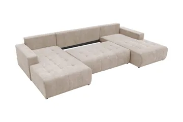 Mardon Bäddsoffa Dubbeldivan 4-sits - Vit - Möbler - Soffa - Bäddsoffa - U bäddsoffa