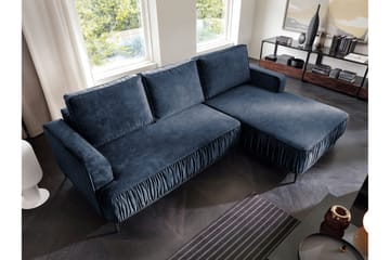 Marisana Bäddsoffa m. Divan 3-sits - Blå - Möbler - Soffa - Bäddsoffa - Bäddsoffa divan