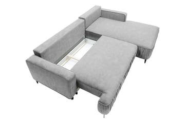 Marisana Bäddsoffa m. Divan 3-sits - Grå - Möbler - Soffa - Bäddsoffa - Bäddsoffa divan