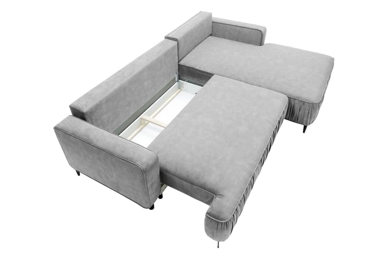 Marisana Bäddsoffa m. Divan 3-sits - Grå - Möbler - Soffa - Bäddsoffa - Bäddsoffa divan