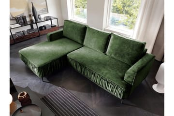 Marisana Bäddsoffa m. Divan 3-sits - Grön - Möbler - Soffa - Bäddsoffa - Bäddsoffa divan