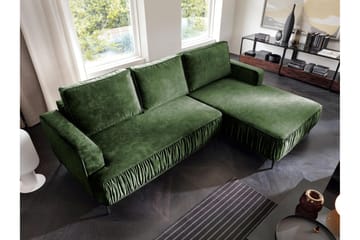 Marisana Bäddsoffa m. Divan 3-sits - Grön - Möbler - Soffa - Bäddsoffa - Bäddsoffa divan