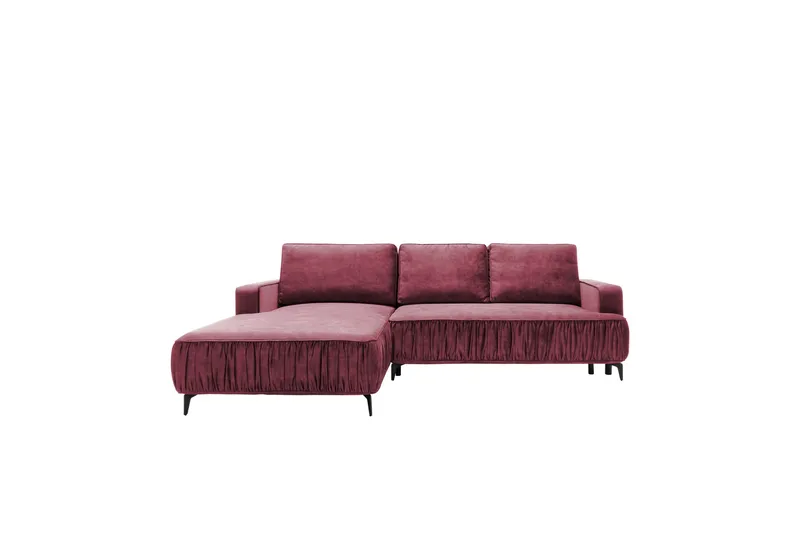 Marisana Bäddsoffa m. Divan 3-sits - Rosa - Möbler - Soffa - Bäddsoffa - Bäddsoffa divan