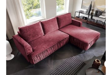 Marisana Bäddsoffa m. Divan 3-sits - Rosa - Möbler - Soffa - Bäddsoffa - Bäddsoffa divan