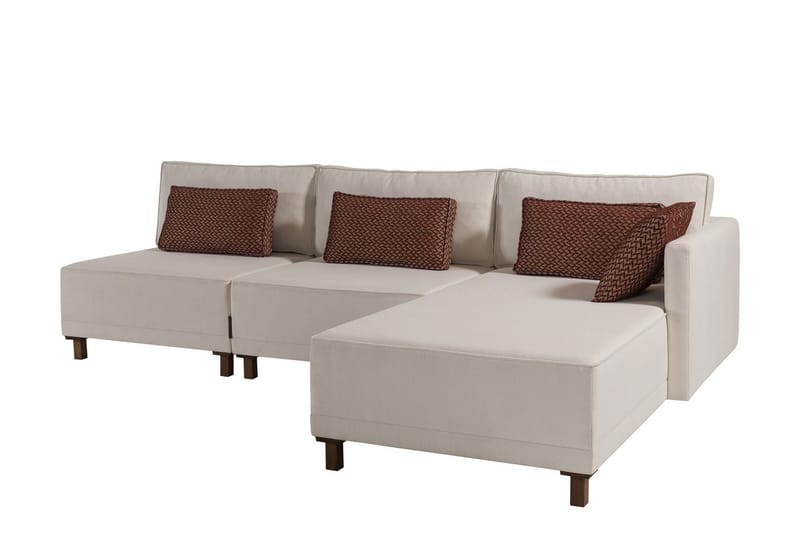 Matris 4-sits Bäddsoffa med Divan, Beige