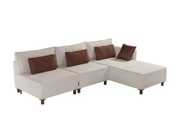 Matris 4-sits Bäddsoffa med Divan - Beige - Möbler - Soffa - Bäddsoffa - Bäddsoffa divan