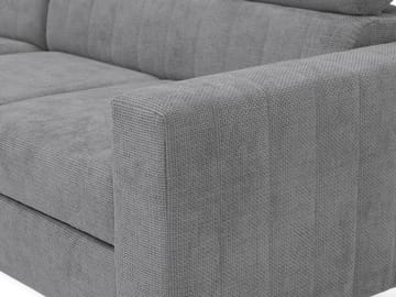 Milano 3-sits Bäddsoffa divan vänster med förvaring - Mörkgrå - Möbler - Soffa - Bäddsoffa - Bäddsoffa längsbäddad
