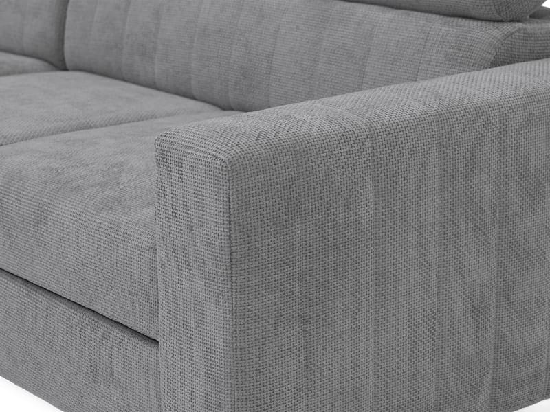 Milano 3-sits Bäddsoffa divan vänster med förvaring - Mörkgrå - Möbler - Soffa - Bäddsoffa - Bäddsoffa längsbäddad
