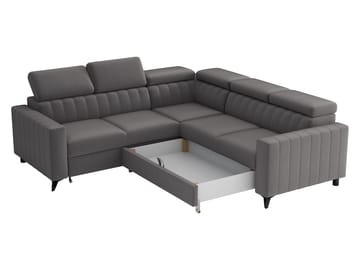 Milano 5-sits Bäddsoffa hörn med förvaring - Brun - Möbler - Soffa - Bäddsoffa - Hörnbäddsoffa