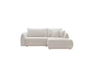 Mirana Bäddsoffa med Divan 3-sits - Vit - Möbler - Soffa - Bäddsoffa - Bäddsoffa divan