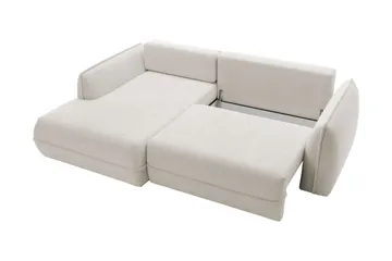 Mirana Bäddsoffa med Divan 3-sits - Vit - Möbler - Soffa - Bäddsoffa - Bäddsoffa divan