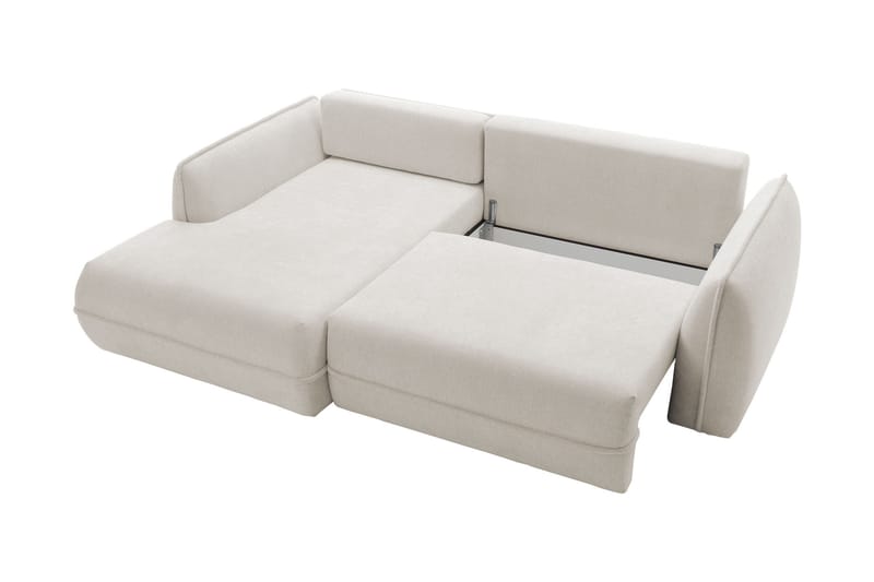 Mirana Bäddsoffa med Divan 3-sits - Vit - Möbler - Soffa - Bäddsoffa - Bäddsoffa divan