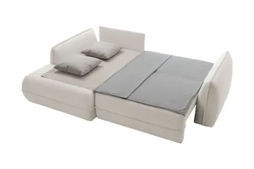 Mirana Bäddsoffa med Divan 3-sits - Vit - Möbler - Soffa - Bäddsoffa - Bäddsoffa divan
