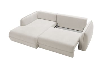 Mirana Bäddsoffa med Divan 3-sits - Vit - Möbler - Soffa - Bäddsoffa - Bäddsoffa divan