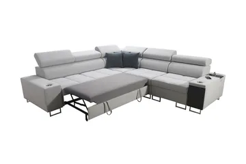 Morenia 3-sits Hörnbäddsoffa Vänster - Svart - Möbler - Soffa - Bäddsoffa - Hörnbäddsoffa