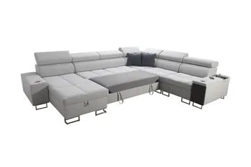 Morenia 4-sits Hörnbäddsoffa Vänster - Ljusgrå - Möbler - Soffa - Bäddsoffa - Hörnbäddsoffa