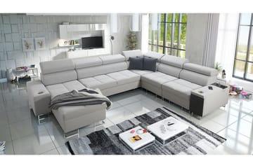 Morenia 4-sits Hörnbäddsoffa Vänster - Vit - Möbler - Soffa - Bäddsoffa - Bäddsoffa längsbäddad