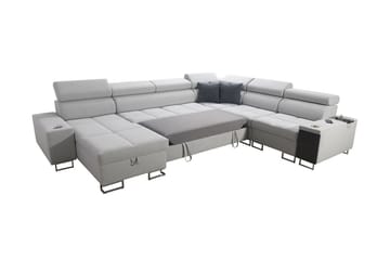 Morenia 4-sits Hörnbäddsoffa Vänster - Vit - Möbler - Soffa - Bäddsoffa - Bäddsoffa längsbäddad