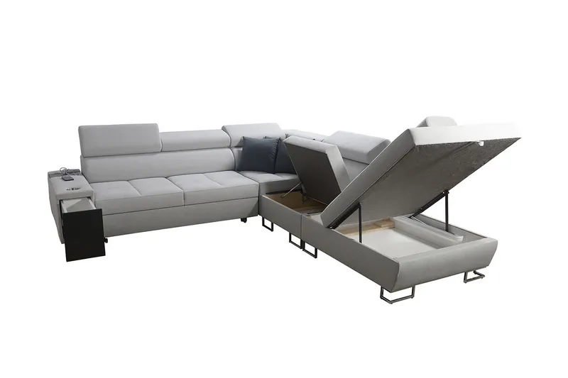 Morenia Bäddsoffa m. Schäslong L-formad - Möbler - Soffa - Bäddsoffa - Hörnbäddsoffa