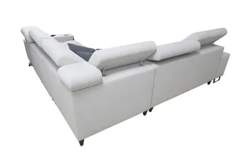 Morenia Hörnbäddsoffa - Vit - Möbler - Soffa - Bäddsoffa - Bäddsoffa längsbäddad