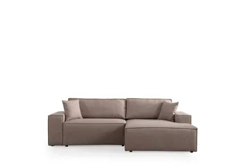 Munehiro Hörnbäddsoffa - Brun - Möbler - Soffa - Bäddsoffa - Bäddsoffa divan