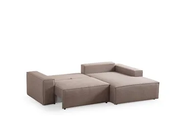 Munehiro Hörnbäddsoffa - Brun - Möbler - Soffa - Bäddsoffa - Bäddsoffa divan