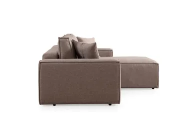 Munehiro Hörnbäddsoffa - Brun - Möbler - Soffa - Bäddsoffa - Bäddsoffa divan