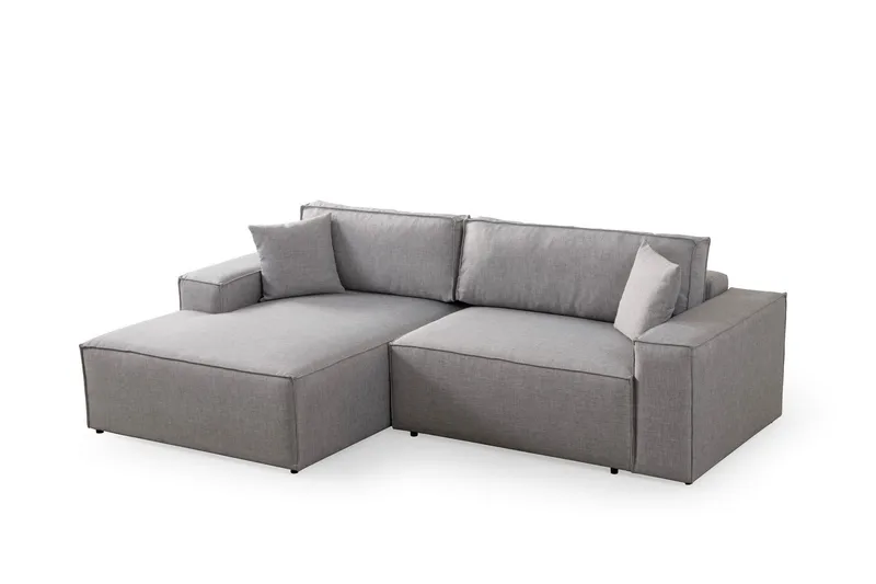 Munehiro Hörnbäddsoffa - Ljusgrå - Möbler - Soffa - Bäddsoffa - Bäddsoffa divan