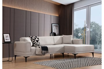 Naoko Bäddsoffa med divan - Beige - Möbler - Soffa - Bäddsoffa - Bäddsoffa divan